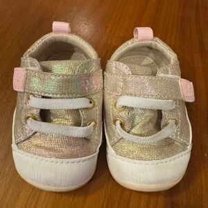 Sparkly Gold Baby Walker Shoes